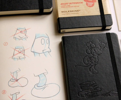 Mickey Mouse 限定版 Moleskine ノート　３種セット ディズニー×モレスキン 限定ノートブック発売 - ファッションプレス